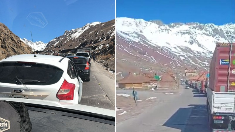 La bronca de camioneros con autoridades chilenas por colapso y cierre del paso a Chile